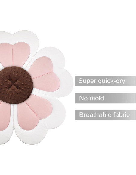 Almohadilla de Baño para Bebés PandaEar - Rosa, 0 a 6 Meses