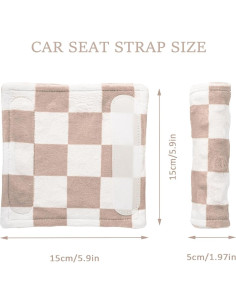 Cubiertas de Correa para Asientos de Bebés Wirein - 2 Piezas Caqui 2