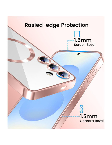 Funda Slim TOBOVON para Samsung Galaxy S25 Oro Rosa con MagSafe Funda Slim TOBOVON para Samsung Galaxy S25 Oro Rosa con MagSafe