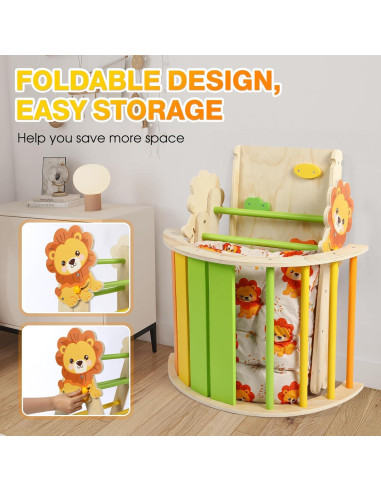 Conjunto Triángulo Pikler Yopnoyik con Cojín 7 en 1 para Niños