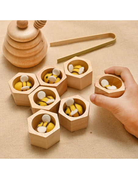 Caja Sensorial Montessori de Madera para Niños 36 meses+