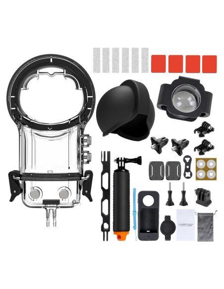 Kit de Accesorios para Insta360 X3 - Funda Impermeable y Más
