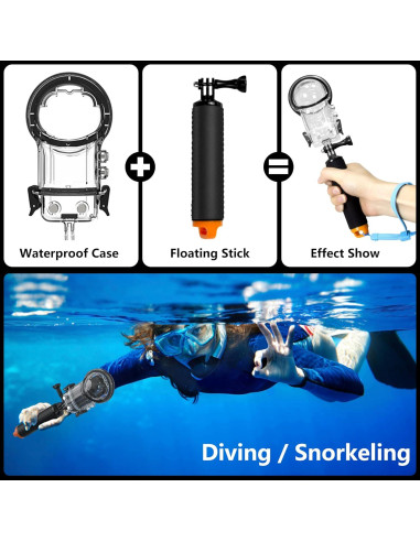 Kit de Accesorios para Insta360 X3 - Funda Impermeable y Más