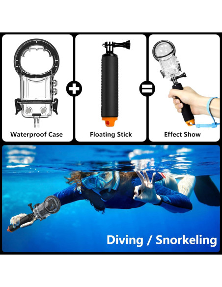 Kit de Accesorios para Insta360 X3 - Funda Impermeable y Más