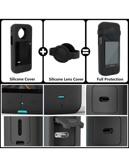 Kit de Accesorios para Insta360 X3 - Funda Impermeable y Más