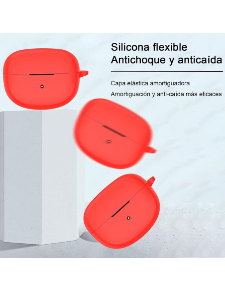 Funda USTIYA para Bose QuietComfort Ultra Silicona Rojo