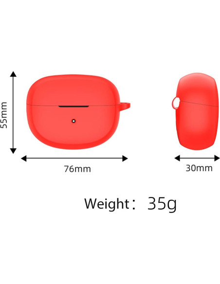 Funda USTIYA para Bose QuietComfort Ultra Silicona Rojo