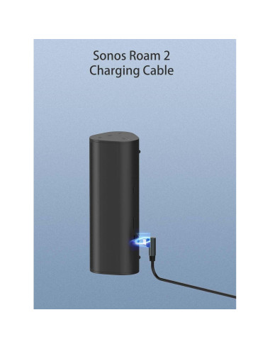 Cargador Tipo-C 2 Pack para Sonos Roam 2 - 1m Negro