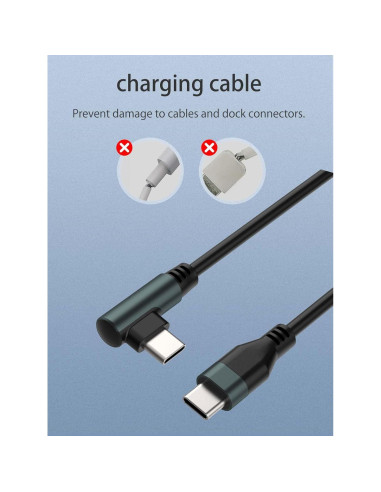 Cargador Tipo-C 2 Pack para Sonos Roam 2 - 1m Negro