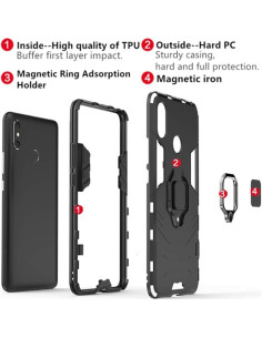 Funda Huawei P Smart Z / Y9 Prime 2019 Doble Capa con Soporte 2