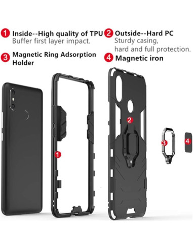 Funda Huawei P Smart Z / Y9 Prime 2019 Doble Capa con Soporte