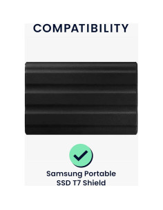 Funda Neopreno kwmobile para Samsung SSD T7 Shield - Protección 2