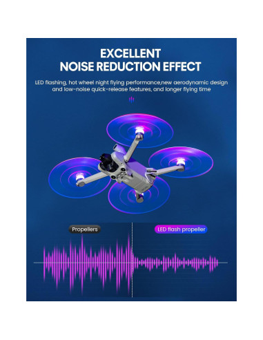 Hélices LED STARTRC para DJI Mini 4 Pro/Mini 3 Pro (2 Pares)