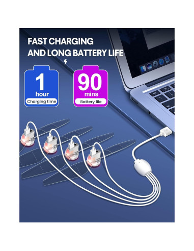 Hélices LED STARTRC para DJI Mini 4 Pro/Mini 3 Pro (2 Pares)