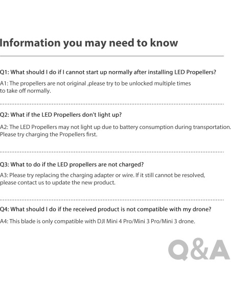 Hélices LED STARTRC para DJI Mini 4 Pro/Mini 3 Pro (2 Pares)