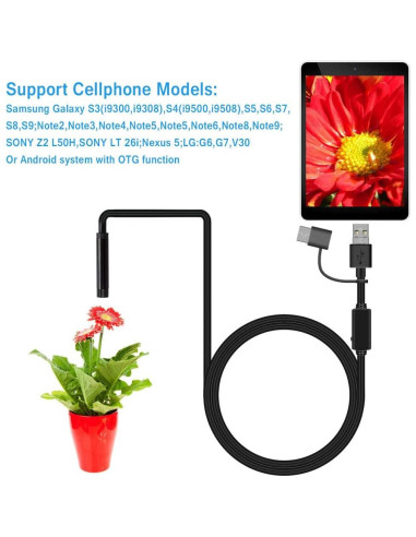 Endoscopio Ihong 1.5M HD IP67 para Android y PC