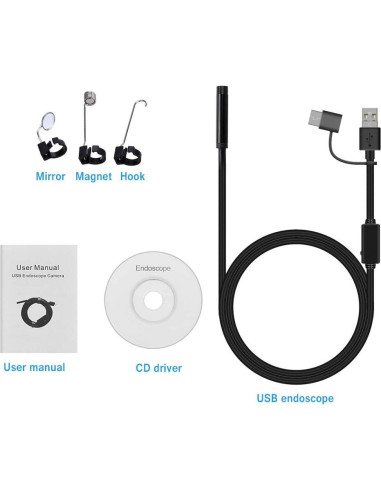 Endoscopio Ihong 1.5M HD IP67 para Android y PC