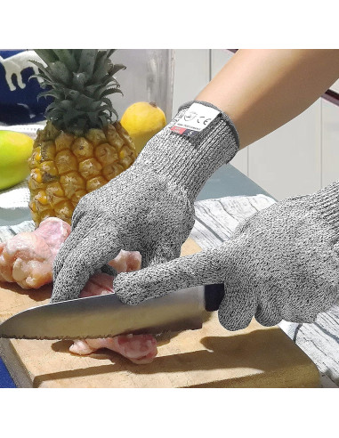 Guantes Resistentes a Cortes DEYAN Nivel 5 - 2 Pares XL