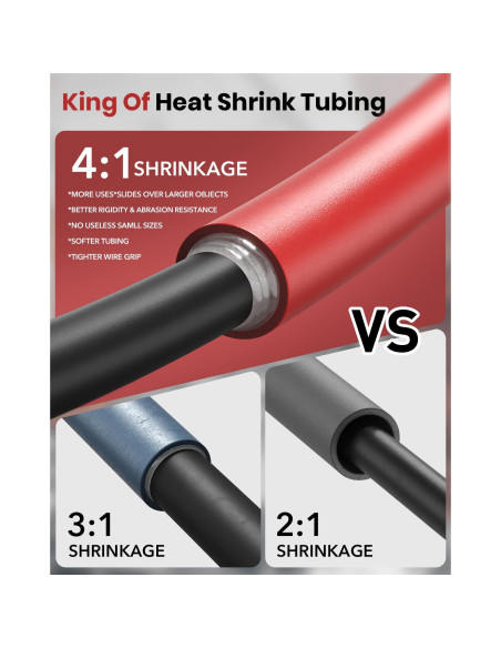 Kit de Tubos Termocontraíbles Eventronic 4:1 - 400 Pcs Adhesivo