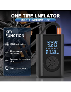 Compresor de Aire Portátil FTSAONG 150 PSI con Manómetro Digital 2