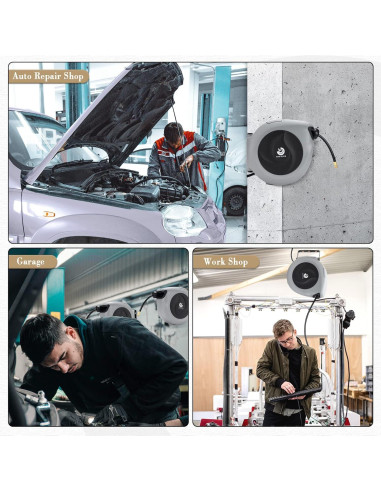 Carrete de Manguera de Aire G GOOD GAIN 15m 3/8" Automático