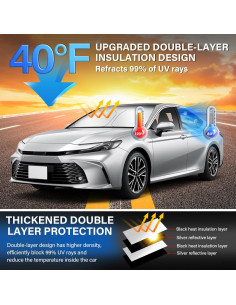 Visera Solar Plegable REMOCH para Toyota Camry 2025-2026 2