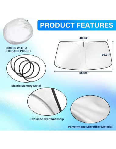 Visera Solar Plegable REMOCH para Toyota Camry 2025-2026