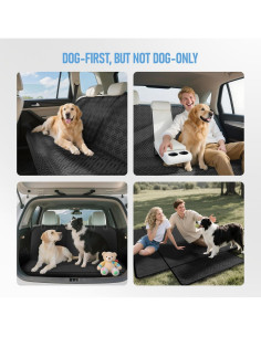 Funda de Asiento para Perros FIRSTWELL WB Impermeable Negra 2