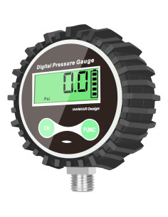 Manómetro Digital Uharbour 5-200 PSI con Protector de Goma 2