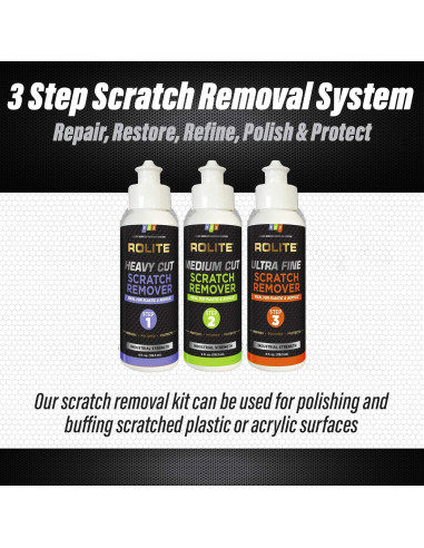 Rolite Removedor de Rayones 3 Pasos 113.4 g - Kit Detallado