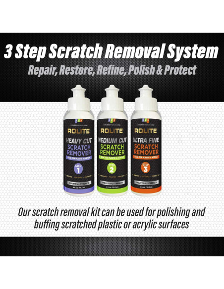 Rolite Removedor de Rayones 3 Pasos 113.4 g - Kit Detallado