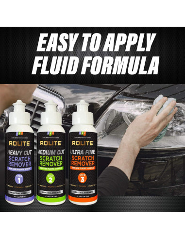 Rolite Removedor de Rayones 3 Pasos 113.4 g - Kit Detallado