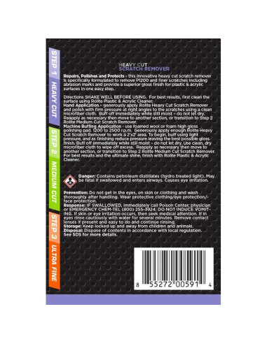 Rolite Removedor de Rayones 3 Pasos 113.4 g - Kit Detallado