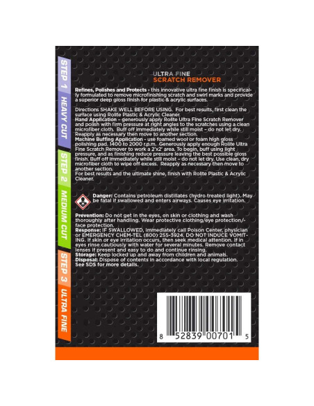 Rolite Removedor de Rayones 3 Pasos 113.4 g - Kit Detallado