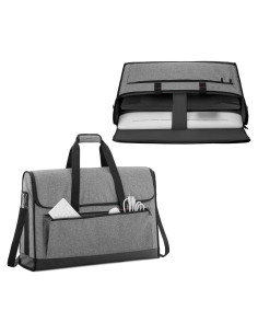 Funda Acolchada para Monitor Trunab 24" Gris - Soporta 2 Pantallas