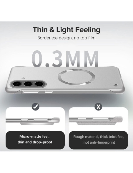 Funda Ultra Slim Hovisi para Samsung Galaxy S24 - Plata