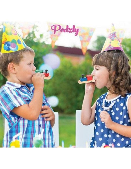 Paquete de 12 Silbatos de Madera Podzly para Niños - Juguetes Montessori