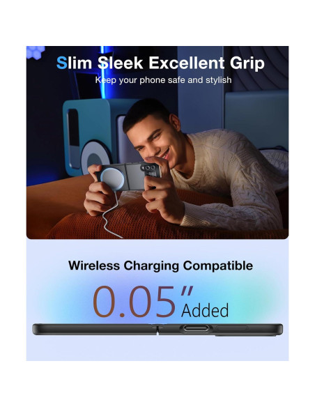 Funda Magnética FNDMIL para Samsung Galaxy Z Flip 4 - Negro Funda Magnética FNDMIL para Samsung Galaxy Z Flip 4 - Negro