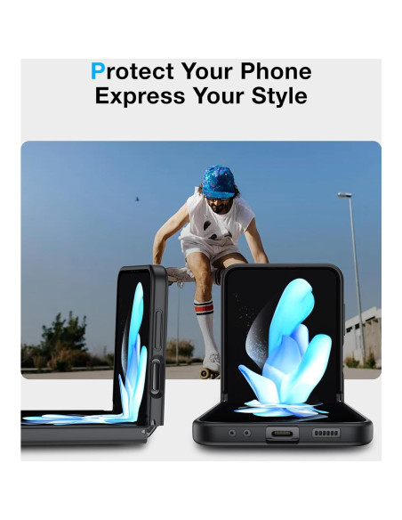 Funda Magnética FNDMIL para Samsung Galaxy Z Flip 4 - Negro Funda Magnética FNDMIL para Samsung Galaxy Z Flip 4 - Negro