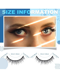 32 Pares de Pestañas Autoadhesivas Reutilizables Nuogo 2