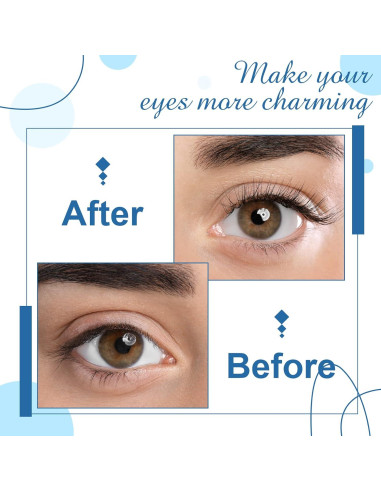 32 Pares de Pestañas Autoadhesivas Reutilizables Nuogo