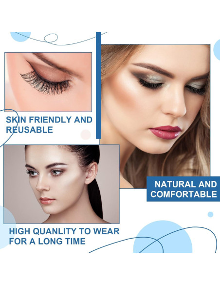 32 Pares de Pestañas Autoadhesivas Reutilizables Nuogo