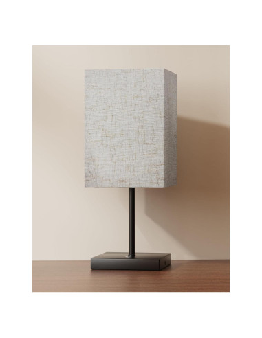 Lámpara de Mesa Inalámbrica Lightapex Cubo Negra 35.5cm