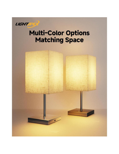 Lámpara de Mesa Inalámbrica Lightapex Cubo Negra 35.5cm