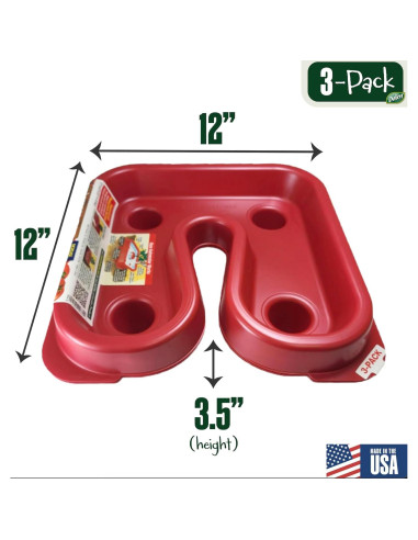 Bandeja de Tomate Dalen Gardeneer 30.48x30.48 cm - Paquete de 3