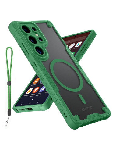 Funda protectora Teayoha para Samsung Galaxy S25 Ultra 5G verde