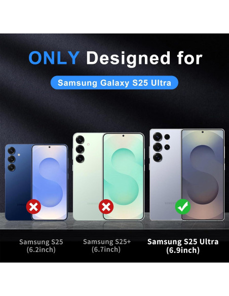 Funda protectora Teayoha para Samsung Galaxy S25 Ultra 5G verde