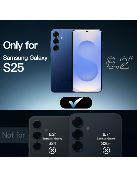 Funda JETech para Samsung Galaxy S25 5G Antigolpes Marino