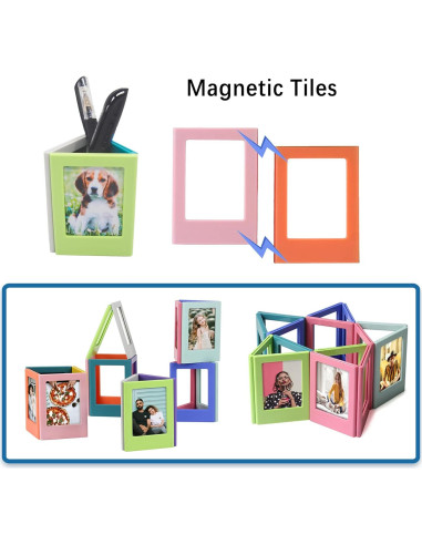 Marco de Foto Magnético Leonuliy para Instax Mini - 10 Piezas