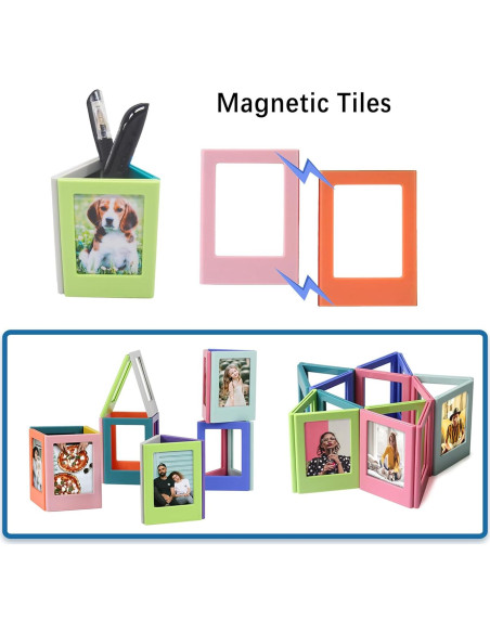 Marco de Foto Magnético Leonuliy para Instax Mini - 10 Piezas